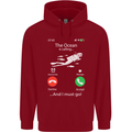 The Ocean Is Calling Scuba Diving Diver Childrens Kids Hoodie Red