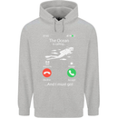 The Ocean Is Calling Scuba Diving Diver Childrens Kids Hoodie Sports Grey