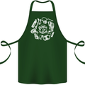 The Ocean Is Calling Scuba Diving Diver Cotton Apron 100% Organic Forest Green