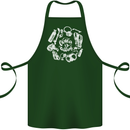 The Ocean Is Calling Scuba Diving Diver Cotton Apron 100% Organic Forest Green