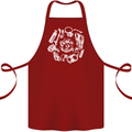 The Ocean Is Calling Scuba Diving Diver Cotton Apron 100% Organic Maroon