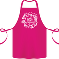 The Ocean Is Calling Scuba Diving Diver Cotton Apron 100% Organic Pink