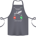 The Ocean Is Calling Scuba Diving Diver Cotton Apron 100% Organic Steel