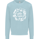 The Ocean Is Calling Scuba Diving Diver Kids Sweatshirt Jumper Light Blue
