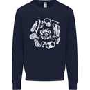 The Ocean Is Calling Scuba Diving Diver Kids Sweatshirt Jumper Navy Blue