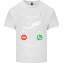 The Ocean Is Calling Scuba Diving Diver Kids T-Shirt Childrens White