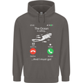 The Ocean Is Calling Scuba Diving Diver Mens 80% Cotton Hoodie Charcoal