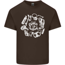 The Ocean Is Calling Scuba Diving Diver Mens Cotton T-Shirt Tee Top Dark Chocolate