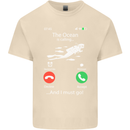 The Ocean Is Calling Scuba Diving Diver Mens Cotton T-Shirt Tee Top Natural