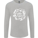 The Ocean Is Calling Scuba Diving Diver Mens Long Sleeve T-Shirt Sports Grey