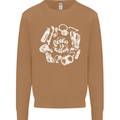 The Ocean Is Calling Scuba Diving Diver Mens Sweatshirt Jumper Caramel Latte