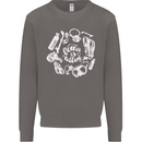 The Ocean Is Calling Scuba Diving Diver Mens Sweatshirt Jumper Charcoal
