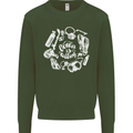 The Ocean Is Calling Scuba Diving Diver Mens Sweatshirt Jumper Forest Green