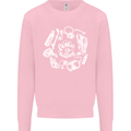 The Ocean Is Calling Scuba Diving Diver Mens Sweatshirt Jumper Light Pink