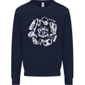 The Ocean Is Calling Scuba Diving Diver Mens Sweatshirt Jumper Navy Blue