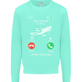 The Ocean Is Calling Scuba Diving Diver Mens Sweatshirt Jumper Peppermint