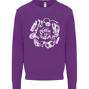 The Ocean Is Calling Scuba Diving Diver Mens Sweatshirt Jumper Purple
