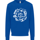 The Ocean Is Calling Scuba Diving Diver Mens Sweatshirt Jumper Royal Blue