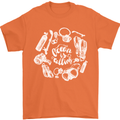 The Ocean Is Calling Scuba Diving Diver Mens T-Shirt Cotton Gildan Orange