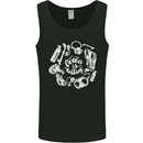 The Ocean Is Calling Scuba Diving Diver Mens Vest Tank Top Black
