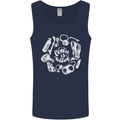 The Ocean Is Calling Scuba Diving Diver Mens Vest Tank Top Navy Blue