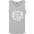 The Ocean Is Calling Scuba Diving Diver Mens Vest Tank Top Sports Grey