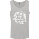 The Ocean Is Calling Scuba Diving Diver Mens Vest Tank Top Sports Grey