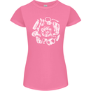 The Ocean Is Calling Scuba Diving Diver Womens Petite Cut T-Shirt Azalea