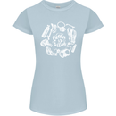 The Ocean Is Calling Scuba Diving Diver Womens Petite Cut T-Shirt Light Blue