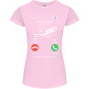 The Ocean Is Calling Scuba Diving Diver Womens Petite Cut T-Shirt Light Pink