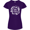 The Ocean Is Calling Scuba Diving Diver Womens Petite Cut T-Shirt Purple