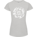 The Ocean Is Calling Scuba Diving Diver Womens Petite Cut T-Shirt Sports Grey