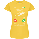 The Ocean Is Calling Scuba Diving Diver Womens Petite Cut T-Shirt Yellow