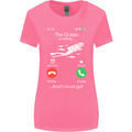 The Ocean Is Calling Scuba Diving Diver Womens Wider Cut T-Shirt Azalea