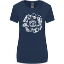 The Ocean Is Calling Scuba Diving Diver Womens Wider Cut T-Shirt Navy Blue