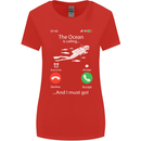 The Ocean Is Calling Scuba Diving Diver Womens Wider Cut T-Shirt Red