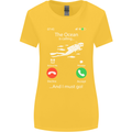 The Ocean Is Calling Scuba Diving Diver Womens Wider Cut T-Shirt Yellow