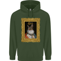 The One True Cat King Funny Childrens Kids Hoodie Forest Green