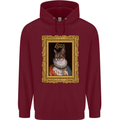 The One True Cat King Funny Childrens Kids Hoodie Maroon