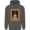 The One True Cat King Funny Childrens Kids Hoodie Storm Grey