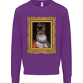 The One True Cat King Funny Kids Sweatshirt Jumper Purple