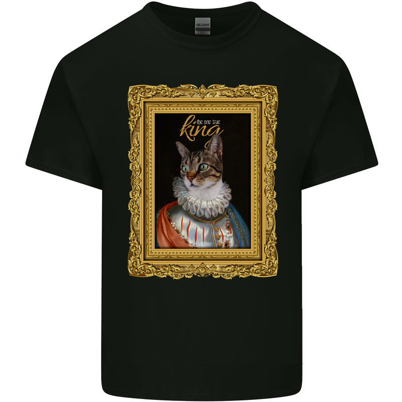 The One True Cat King Funny Kids T-Shirt Childrens Black