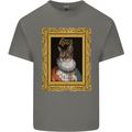 The One True Cat King Funny Kids T-Shirt Childrens Charcoal