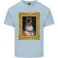 The One True Cat King Funny Kids T-Shirt Childrens Light Blue