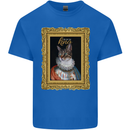 The One True Cat King Funny Kids T-Shirt Childrens Royal Blue