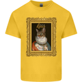The One True Cat King Funny Kids T-Shirt Childrens Yellow