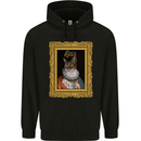 The One True Cat King Funny Mens 80% Cotton Hoodie Black