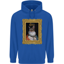 The One True Cat King Funny Mens 80% Cotton Hoodie Royal Blue