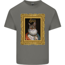The One True Cat King Funny Mens Cotton T-Shirt Tee Top Charcoal