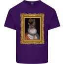 The One True Cat King Funny Mens Cotton T-Shirt Tee Top Purple